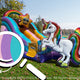 16'H Rainbow Unicorn Wet/Dry Slide by Cutting Edge