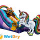 16'H Rainbow Unicorn Wet/Dry Slide by Cutting Edge