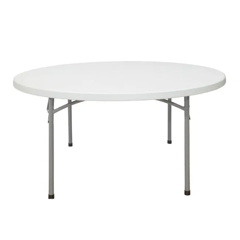 60" Round Resin Folding Table by Cutting Edge