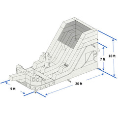 Pirate Ship Water Slide Without Blower and Stakes (Clearance Sale)