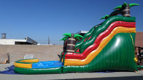 Tropical Water Slide W123 by Ultimate Jumpers