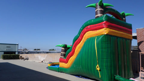 Tropical Water Slide W123 by Ultimate Jumpers