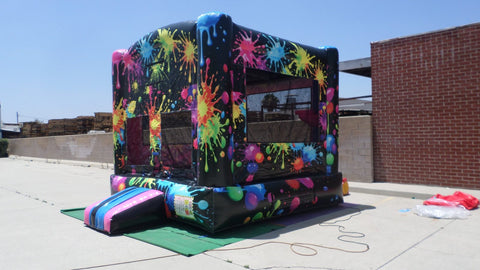 Paint Splatter Bounce House J178 by Ultimate Jumpers