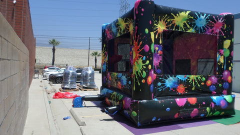 Paint Splatter Bounce House J178 by Ultimate Jumpers