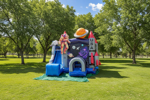 Space Combo (Pool /Stopper)| Commercial Inflatable Bounce House Combo | CO2331-SP
