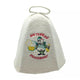 Natural Sheep Wool Sauna Hat - Unisex - White