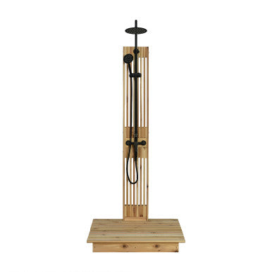 Cascade Rinse Outdoor Shower – Matte Black Finish