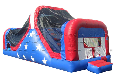12 Foot Patriotic Happy Slide