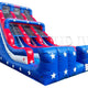 24 Foot Patriotic Double Lane Inflatable Slide