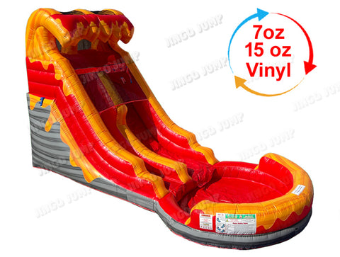 14 FT Light-Commercial Volcano Water Slide (OPEN BOX)