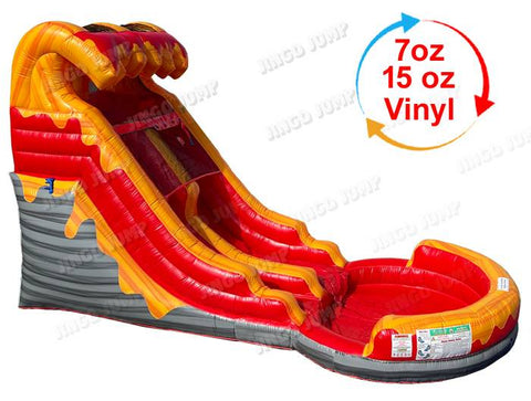 14 FT Light-Commercial Volcano Water Slide (OPEN BOX)