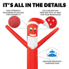 Image of Santa Disguise Air Dancers® Inflatable Tube Man