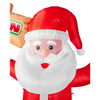 Image of 6ft Santa Lawn Inflatable with "Open" Sign