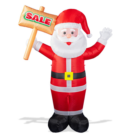 6ft Santa Advertising Inflatable with "Sale" Sign