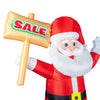Image of 6ft Santa Advertising Inflatable with "Sale" Sign