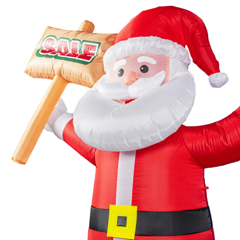 6ft Santa Advertising Inflatable with "Sale" Sign