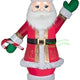 8' Christmas Mixed Media Luxe Santa w/ Candy Cane by Gemmy Inflatables