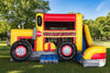 Image of School Bus Combo Commercial Inflatable Bounce House Combo - CO2405