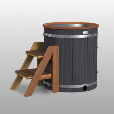 Lumina Outdoor Wooden Ice Bath Cold Plunge Tub | 118 Gallon Water Capacity | 37.5” x 33.25”