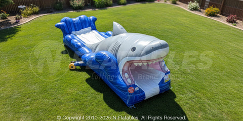 14'H Shark Big Bite Surf & Slide by Cutting Edge