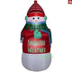 7' Gemmy Airblown Inflatable Snowman Family Pajama Scene by Gemmy Inflatables