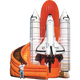 36'H Space Shuttle Turbo Slide by Cutting Edge