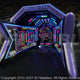 11'H Battle Axe Blacklight Axe Throw (Single) by Cutting Edge