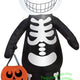 3.5' Gemmy Airblown Inflatable Skeleton Boy w/ Pumpkin Tote