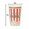 Image of Small Disposable Popcorn Buckets - Red and White (46 Oz)