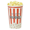 Image of Small Disposable Popcorn Buckets - Red and White (46 Oz)