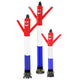 10 Foot Red, White, & Blue Tube Air Dancer without Blower