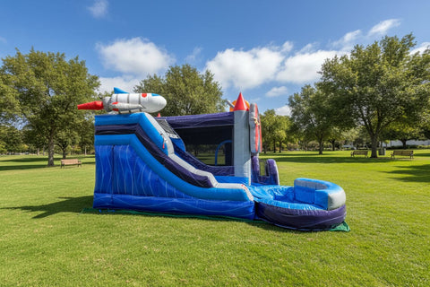 Space Combo (Pool /Stopper)| Commercial Inflatable Bounce House Combo | CO2331-SP