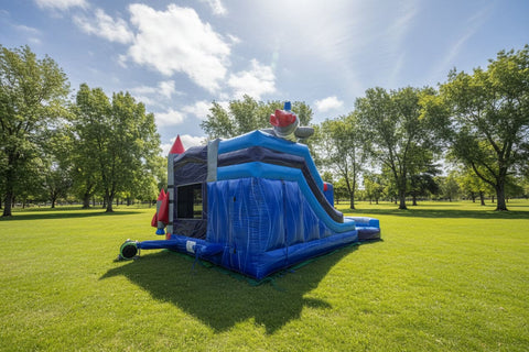 Space Combo (Pool /Stopper)| Commercial Inflatable Bounce House Combo | CO2331-SP