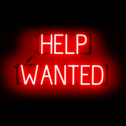 SpellBrite "HELP WANTED" Neon LED Sign