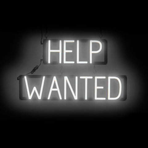 SpellBrite "HELP WANTED" Neon LED Sign
