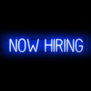 Image of SpellBrite "NOW HIRING" Neon LED Sign