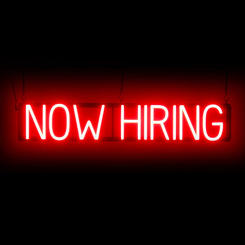 SpellBrite "NOW HIRING" Neon LED Sign