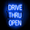 Image of SpellBrite "DRIVE THRU OPEN" Neon LED Sign