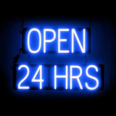 SpellBrite "OPEN 24 HRS" Neon LED Sign