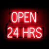 Image of SpellBrite "OPEN 24 HRS" Neon LED Sign