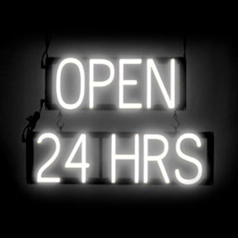 SpellBrite "OPEN 24 HRS" Neon LED Sign