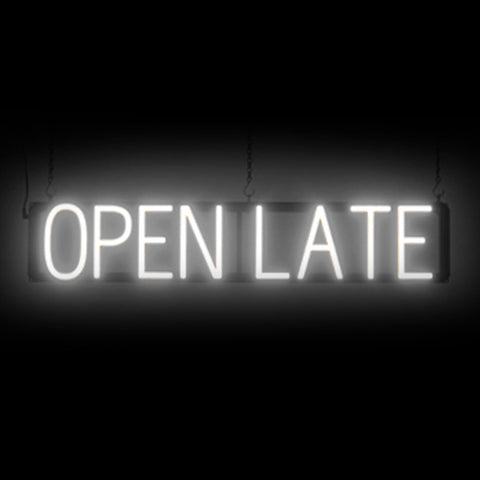 SpellBrite "OPEN LATE" Neon LED Sign