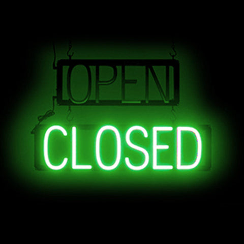 SpellBrite "OPEN/CLOSED" Neon LED Sign