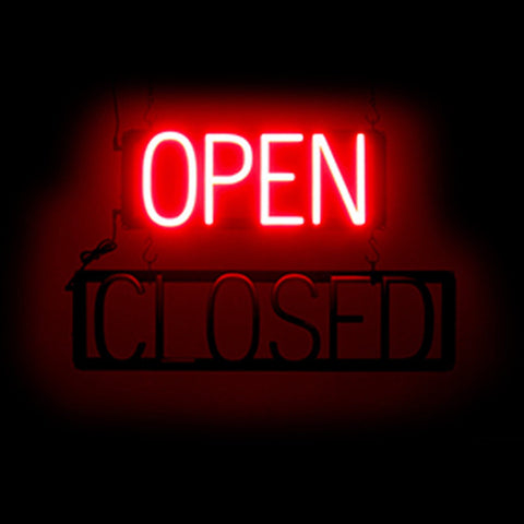 SpellBrite "OPEN/CLOSED" Neon LED Sign
