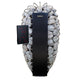 5 Person Canadian Hemlock Wet Dry Outdoor Sauna with Asphalt Roof 6 kW Harvia KIP Heater by Aleko