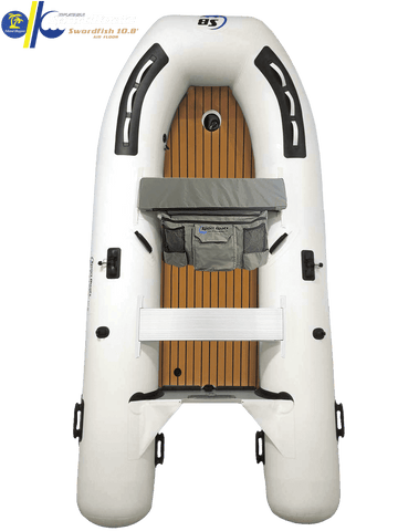 Swordfish 10.8′ Inflatable Fishing Boat | EVA Teak Deck Air Floor