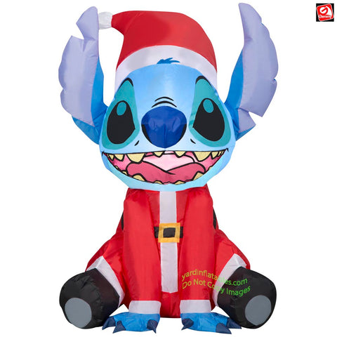 3 1/2' Gemmy Airblown Inflatable Christmas Monkey w/ Santa Hat & Scarf by Gemmy  Inflatable