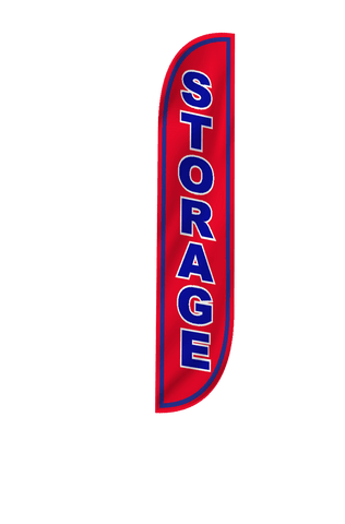 Storage Feather Flag Red