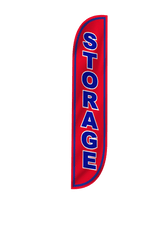 Storage Feather Flag Red