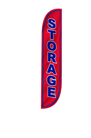 Storage Feather Flag Red
